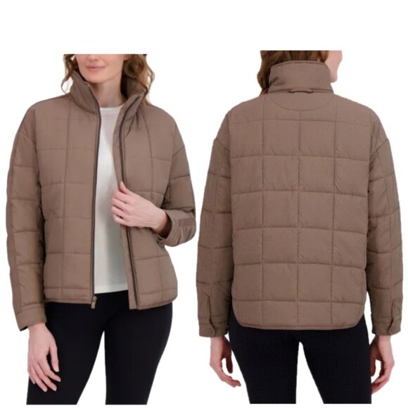 NWT Roxy Women's Quilted Jacket, Brown (Expresso) - Picture 1 of 11